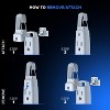 Maximm 360° Rotating Flat Plug Extension Cord with a Removable Hook (16 Gauge), UL Certified - 2 of 4
