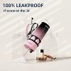 Itopfox 24 oz Insulated Stainless Steel Tumbler with Lid and Straw, Leak Proof Travel Mug, Reusable Thermal Coffee Cup, Gift For Women, Pink - 4 of 4