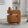 29"W Swivel Accent Open Back Chair Modern Comfy Sofa Chair For Nursery Bedroom Living Room, Club Chair Leisure Arm Chair - ModernLuxe - 4 of 4