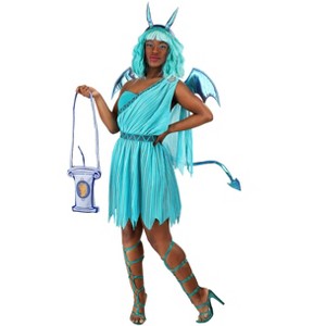 HalloweenCostumes.com Disney Hercules Panic Costume Dress for Women with Wings,  and Purse - Hades' Nervous Demon-Like Sidekick - 1 of 4