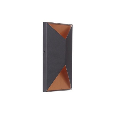 Craftmade Lighting Peak 2 - Light Wall Light in  Matte Black/Satin Brass