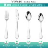 Itopfox 16 Piece Silverware Set for 4, Premium Stainless Steel Cutlery Set, Utensil Sets, Flatware for 4, Forks Spoons and Knives Set Dishwasher Safe - 3 of 4