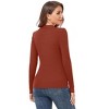 Women Sweater Sweetheart Neckline Long Sleeve Fitted Knit Sweater Tops - 3 of 3