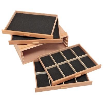 Natural Birch 4-Drawer Stackable Artist Storage Chest