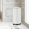 COZONY 30L Round Trash Can, Soft-Close Lid & Foot Pedal, Compact Stainless Steel with Removable Liner, Kitchen Garbage Bin for Office & Bedroom - 3 of 4
