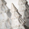 6"H  8"H & 10"H Sullivans Christmas Ceramic Cream Pine Tree Set of 3  Cream - 2 of 3