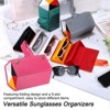 Unique Bargains Foldable PU Leather Sunglasses Eyewear Accessories Organizer - 4 of 4