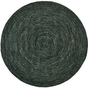 96" x 96" Chenille Tweed Collection Diluth & Emerald Reversible Indoor Area Utility Round Rug - Better Trends - 1 of 4