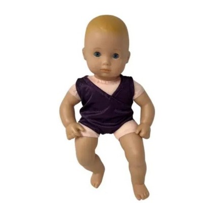 Doll Clothes Superstore Purple Bathing Suit, Cover-Up & Beach Bag Set for 15 Inch Baby Dolls — фото 3