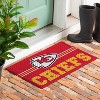 Evergreen Kansas City Chiefs, 16" x 28" Embossed Indoor Outdoor Doormat Home Decor - 4 of 4
