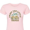 Women's - Star Wars - The Mandalorian Enjoy The Little Things Fitted Graphic T-Shirt - 2 of 2