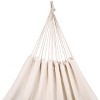 Barton Outdoor Hammock Canvas Portable Fabric Hammock 1 Person (Beige) - 3 of 4