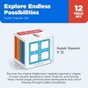 Magformers Super Square 12 Pieces Rainbow Colors, Educational Magnetic Geometric Shapes Tiles Building STEM Toy Set Ages 3+ - 4 of 4