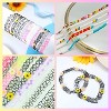 12PC Tattoo Choker Necklace for Women - 90s Choker Necklaces Y2K Vintage-Emo Black Choker Rainbow Pink White Purple Neon Green Blue Daisy Flower - 3 of 4
