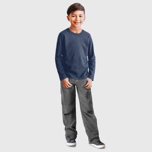 City Threads Boys Long Sleeve Soft Cotton Jersey T-Shirt - Made in USA, Comfortable Kids/Toddlers Tee Top - 1 of 4