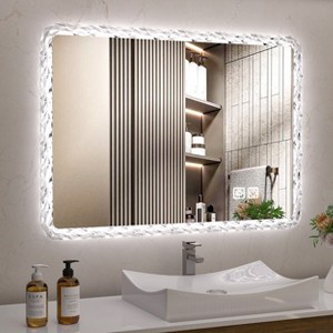 38.58 X 25.2 Inches Bathroom Mirror with LED Lights, Smart Mirror with Anti-Fog and Adjustable Brightness Function - 1 of 4