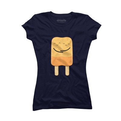 Junior's Design By Humans Popsicle hug By kimvervuurt T-Shirt