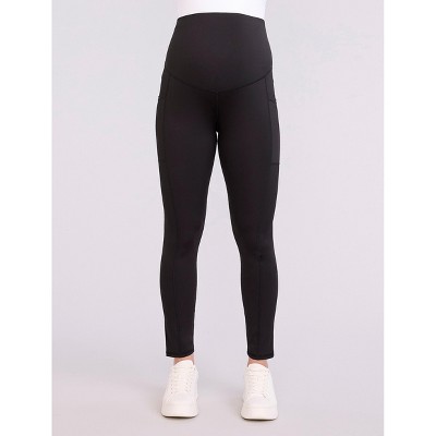 Women's Over the Belly Side Pocket Active Maternity Leggings | Motherhood Maternity