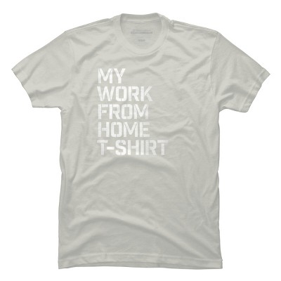 Men's Design By Humans My Work From Home T-Shirt By Roadhouse T-Shirt