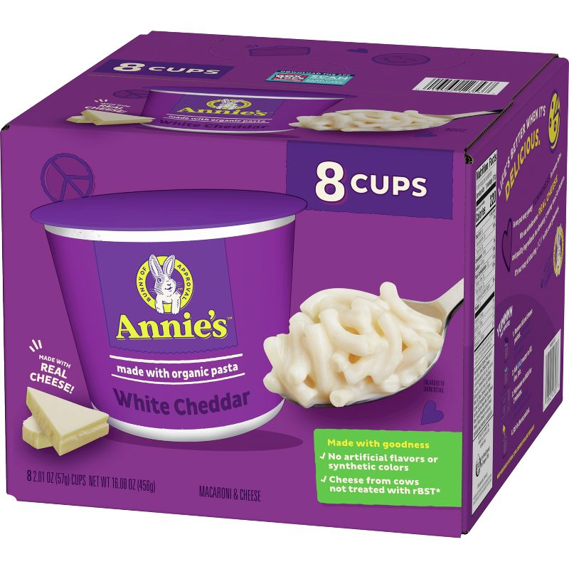 Annie's White Cheddar Microwavable Macaroni & Cheese Cup, 4 of 11