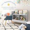 Arceso 2-Tier Kids Bookshelf and Toy Organizer,5 Cubbies, Modern Style, Wood, 32.4x12.5x27.3 inches, 32.5 pounds - 2 of 4