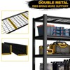 NicBex Metal Storage Rack,5-Layer Adjustable Storage Shelving Unit,Heavy-Duty Steel Moisture-Proof and Waterproof Storage Shelves,Black - 4 of 4