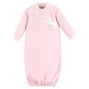 Yoga Sprout Infant Girl Fleece Gown 3pk, Unicorn, 0-6 Months - 3 of 4