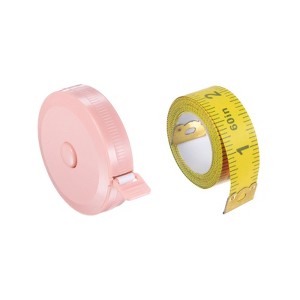 Unique Bargains Retractable Fiber ABS Plastic Cloth Sewing Soft Tape Measure 2 Pcs - 1 of 4