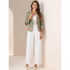 INSPIRE CHIC Women's Notched Lapel Open Front Business Casual Blazer - 3 of 4