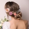 Unique Bargains Women's Fake Flowers Hair Clips Purple Pink 18 Pcs - 3 of 4
