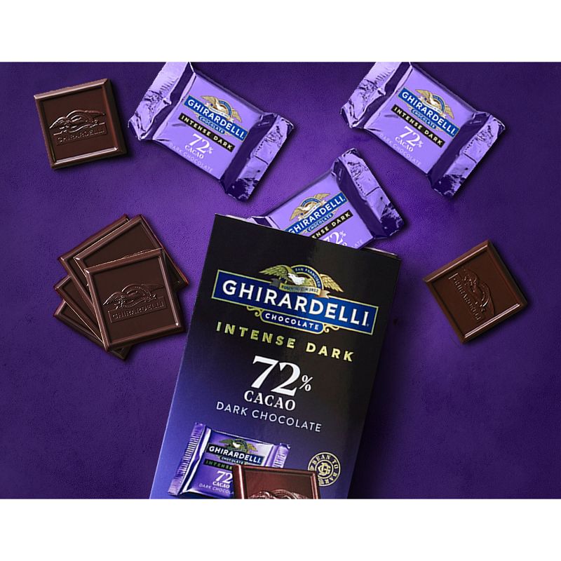 Ghirardelli Intense Dark Chocolate 72% Cacao Candy Squares - 4.8oz, 6 of 7
