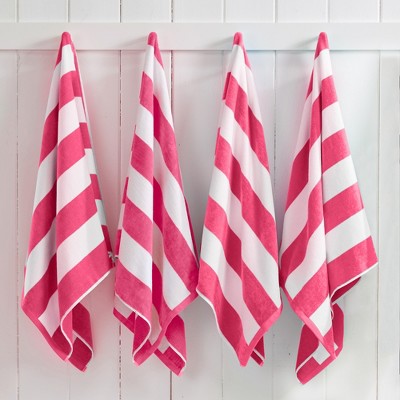 100% Cotton Cabana 4 Pack Beach Towels - Great Bay Home