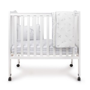 Ely's & Co. - Butterfly/Dragonfly & Stripe Crib Bedding Set - 1 of 4