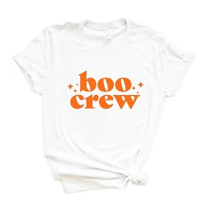 Simply Sage Market Women's Boo Crew Stars Short Sleeve Graphic Tee - 1 of 4