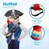 4E's Novelty Stuffed Parrot on Shoulder - Kids Pirate Parrot Shoulder Prop, Halloween Parrot Stuffed Animal Prop, Kids Pirate Accessories for Party - 3 of 4