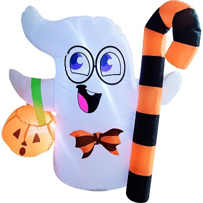 Joiedomi 3.5 ft Cute Ghost Candy Cane Inflatable