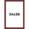 PosterPalooza | Weathered Red Picture Frame - UV Acrylic, Foam Board Backing, Hanging Hardware - 2 of 4