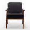 OUTSUPPLY Accent Chair, Living Room Chair with Solid Wood Frame, Wingback Chair for Bedroom, Reading Room - 4 of 4