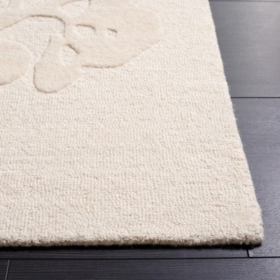 Ivory Hand Tufted Wool 4' x 6' Area Rug