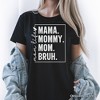 Funny Mom's Life T-Shirt, Black Minimalist Mama Tee for Stylish Mothers| OrnamentallyYou - 4 of 4