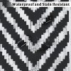 Washable Boho Geometric Rug for Living Room, Office, Bedroom, Low Pile Soft Non-Slip Floor Carpet Neutral - 4 of 4
