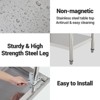 Work Table, Stainless Steel 31''*24'' - Durable for Kitchen & Garage Use with Adjustable Undershelf - 4 of 4