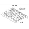Full Floating Platform Bed Frame Modern Design Particle Board Bed with Headboard, Footboard, and Siderail for Home Bedroom Decoration - 3 of 4
