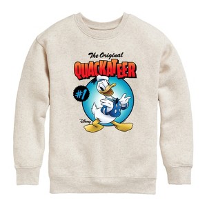Boys' - Disney - Quackateer Graphic Long Sleeve Fleece Sweatshirt - 1 of 4