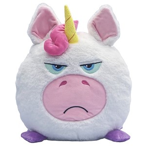 Hangry Petz: Luna Unicorn - 12" White-Pink-Purple Animal Plush - 1 of 4