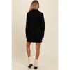 Pinkblush Black Turtle Neck Maternity Mini Sweater Dress - 3 of 4