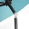 WestinTrends 9 Ft Outdoor Patio Solar LED Market Umbrella with Bronze Round Base - 4 of 4