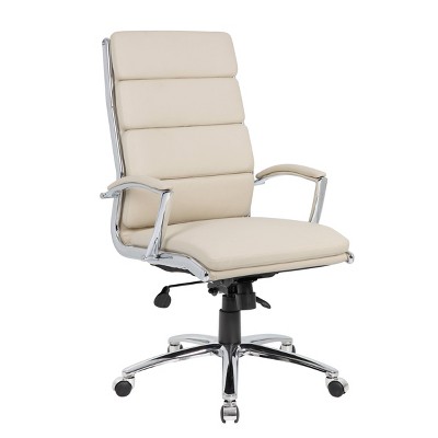 Elegant Beige CaressoftPlus High-Back Executive Swivel Chair
