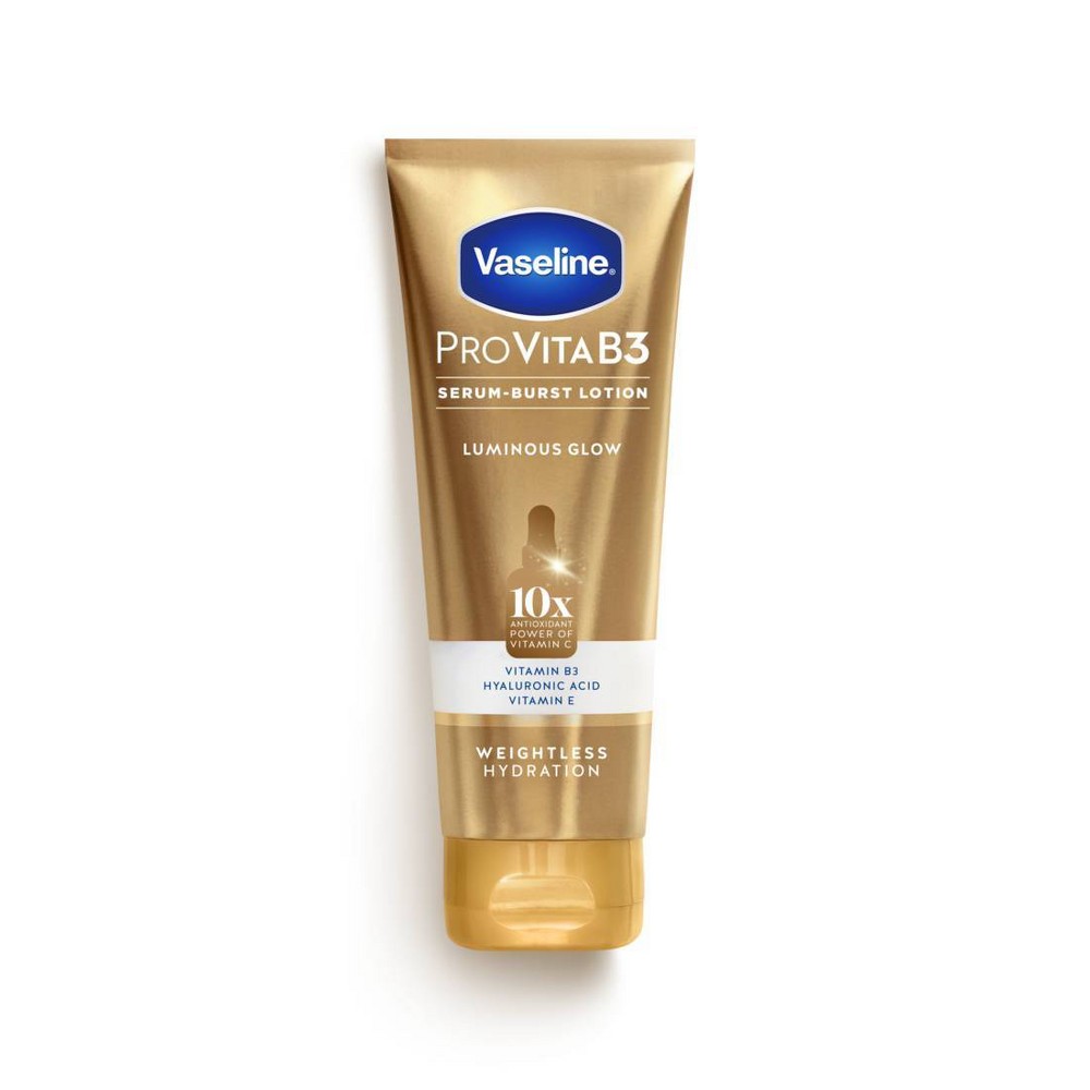 Vaseline Pro VitaB3 Serum Burst Luminous Glow Body Lotion - 7.5 fl oz: Paraben-Free, Contains Vitamin E, Hyaluronic Acid