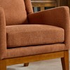Okak Modern Accent Chair with Comfy Upholstery 1pc Solid Wood Stylish High Back Single Sofa for Living Room Bedroom Reading Room - 3 of 4